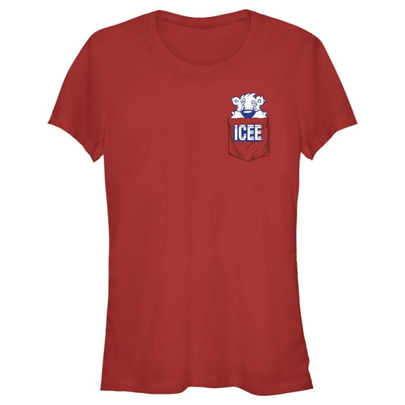Junior's ICEE Peekaboo Bear Graphic Tee Red Large