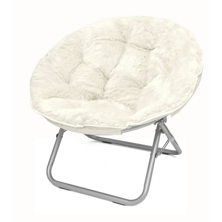 Urban Shop White Mongolian Saucer Chair