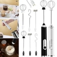 thumbnail image 1 of EIGTHTAIL Milk Frother Handheld with 3 Heads Coffee Whisk Foam Mixer with USB Rechargeable 3 Speeds Electric Mini Hand Blender for Cappuccino Latte Hot Chocolate Egg, 1 of 11