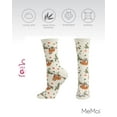 thumbnail image 6 of MeMoi Women's Sloth Bamboo Blend Crew Socks - Womens - Female, One Size, Marshmallow, 6 of 8
