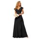 thumbnail image 1 of Vestido de dama de honor TIRAS con volantes en chifón negro para invitada a la boda, 1 of 7