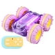 thumbnail image 4 of Coche teledirigido anfibio barco 24 GHz 4WD RC Stunt Car para niños (púrpura), 4 of 9