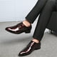 thumbnail image 5 of Zapatos de boda de cuero con cordones brillantes a la moda para hombre, zapatos de negocios Wmkox8yii  123q2047, 5 of 9
