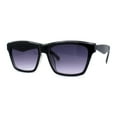 thumbnail image 1 of Lunettes de Soleil Rétro pour Femmes, Style Garçon, à Monture Corne, Fumée Noire, 1 of 4