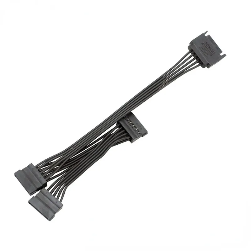 5-wire SATA 15pin Male To Female Extension Cable 1 To  3 4 5 6 for Computer Hard Disk Interface Power Cord