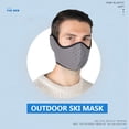 thumbnail image 2 of Máscara Deportiva De Invierno Equipo De Protección A Prueba De Viento Cubierta Facial Deportiva Gris Claro qarigey OD019378-07, 2 of 6