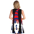thumbnail image 2 of Bixox 4th of July Gnomes Print Women's Sleeveless A-Line Dress with Pockets, Casual Knee-Length Tank Dress for Summer-Large, 2 of 7