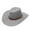 Grey, variant on TIANZEN Adult Solid Casual Summer Western Fashion Cowboy Sun Hat Wide Brim Travel Sun Cap Wool Fedora for Men Hat Stretcher Boys Cowboy Hats