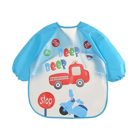 

Binmer Baby Toddler Boy Girl Long Sleeve Letter Waterproof Feeding Art Apron Bib Smock