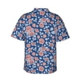 thumbnail image 2 of Goofa Rose Flowers Hawaiian Shirt for Men, Unisex Summer Beach Casual Short Sleeve Button Down Shirts,Aloha Tropical Floral print shirt-Small, 2 of 5