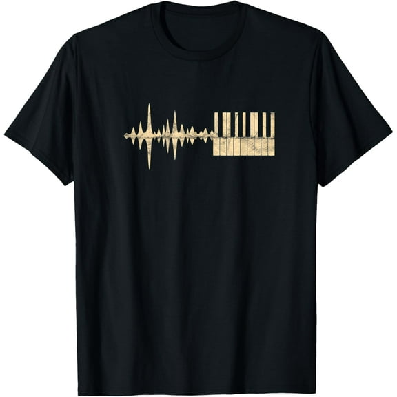 Music Theory Keys Audiowave Composer Piano Violin T-Shirt mens t shirt，black，women，funny，misfits，men，journey