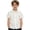 White, variant on Toddler & Kids Boys Short Sleeve Button Up Shirts, Breathable Striped Summer Tops for Casual Daily Wear, 12M-16Y