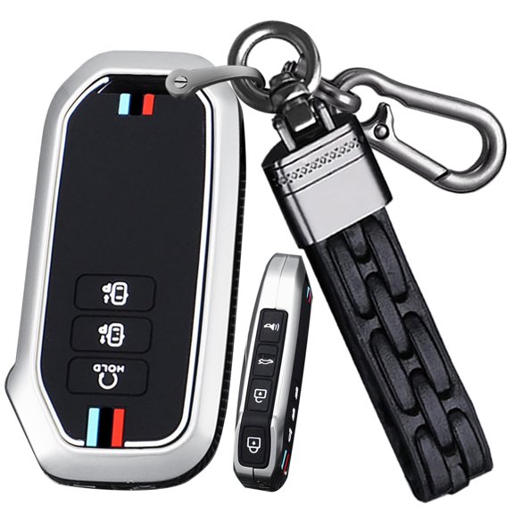 7 Button Key Fob Cover Fit for Kia EV6 GT K5 Sorento 2023 2022 Carnival Seven MQ4 Sportage NIRO Key Keyless Full Protection Key Case with Short Keychain
