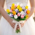 thumbnail image 4 of Scidweet 20Pcs Artificial Flowers Fake Tulip Colorful Tulip for Table Center Good Gift for Mother's Day, 4 of 8