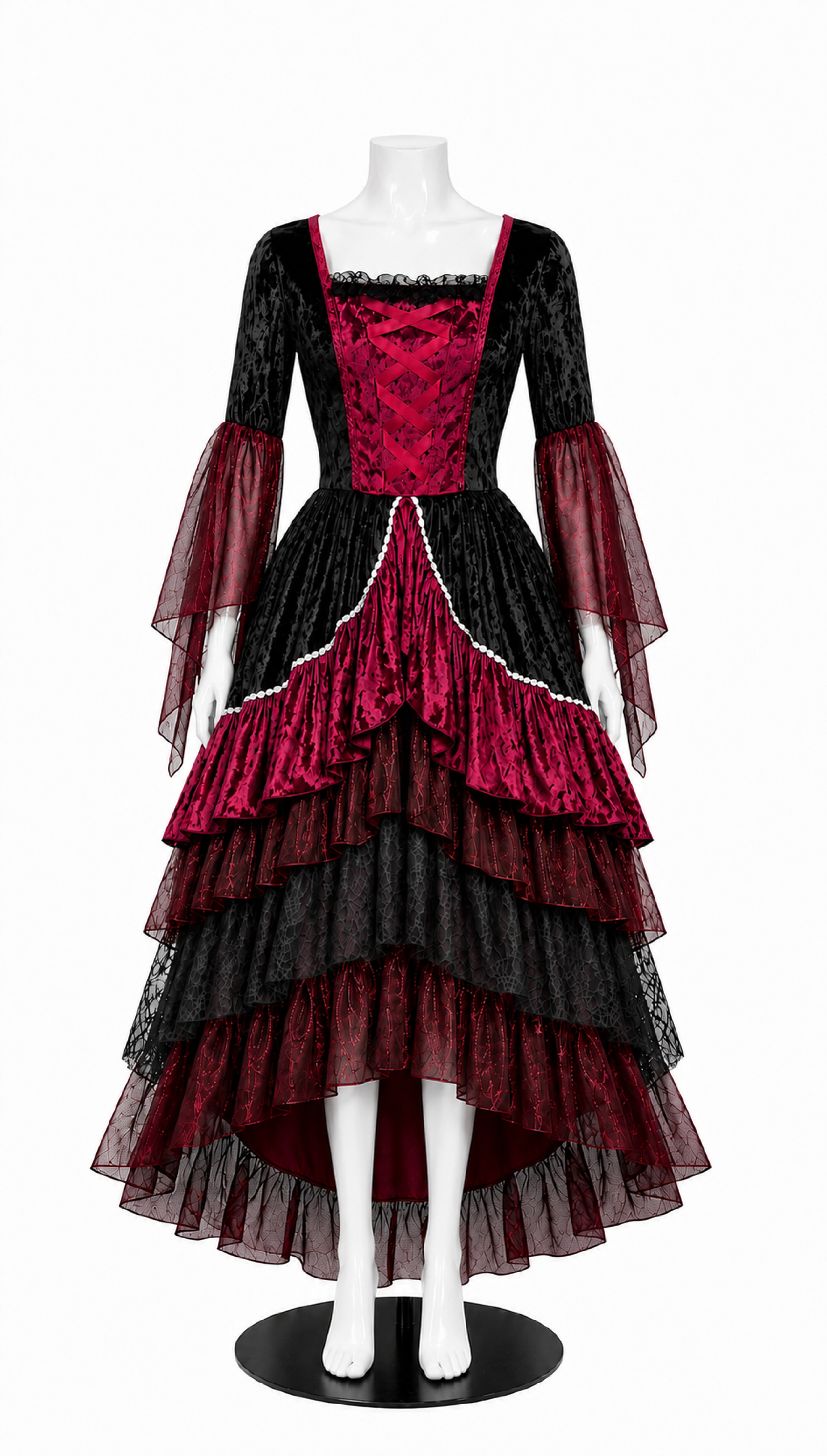 Burgundy Witch, Halloween Costume for Adults, Women's Size L (12/14), by Way to Celebrate