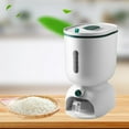 thumbnail image 4 of simhoa Sealed Grain Container Rice Bucket Rice Storage Box Food Storage Containers Large Cereal Dry Food Storage Containers Plastic Canisters 6.5kg Green, 4 of 8