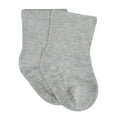 thumbnail image 2 of Gerber Baby & Toddler Boy or Girl Gender Neutral Wiggle-Proof Jersey Crew Socks, 8-Pack, (0/6 Months - 5T), 2 of 6