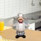 thumbnail image 4 of Creativo Chef Figurilla Linda Escultura Personaje Resina Coleccionable Artesanía Adornos de Cocina para Navidad Decoración de Cumpleaños Tarro de pimienta Gloria Figurilla de Chef, 4 of 8