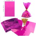 thumbnail image 2 of 100 bolsas de celofán rosa, bolsas de regalo de San Valentín, bolsas de celofán, bolsas de regalo para dulces y galletas, 2 of 4