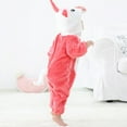 thumbnail image 2 of URMAGIC Newborn Baby Cute Unicorn Winter Warm Fleece Zip Up Hooded Jumpsuit with Tail, 2 of 11