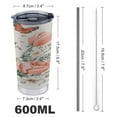 thumbnail image 2 of Happy Mother's Day 20oz Insulated Tumbler Stainless Steel Coffee Cups W/Lid & Straw Double Wall Insulated Tumbler Mugs with Lid And Straw, 2 of 7