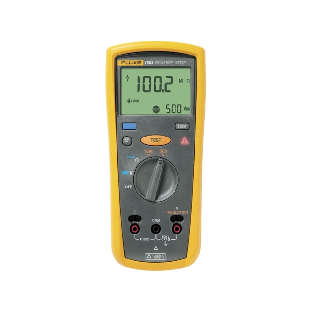 Comprobador de aislamiento Fluke 1503 con detección de circuitos activos