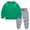 Green 01, variant on Sweatsuits for Boys Girls 2 Piece Tracksuit Pullover Sweatshirt Top and Jogger Pants Set Casual Kids Sports Outfits (6 Years, Purple 01)