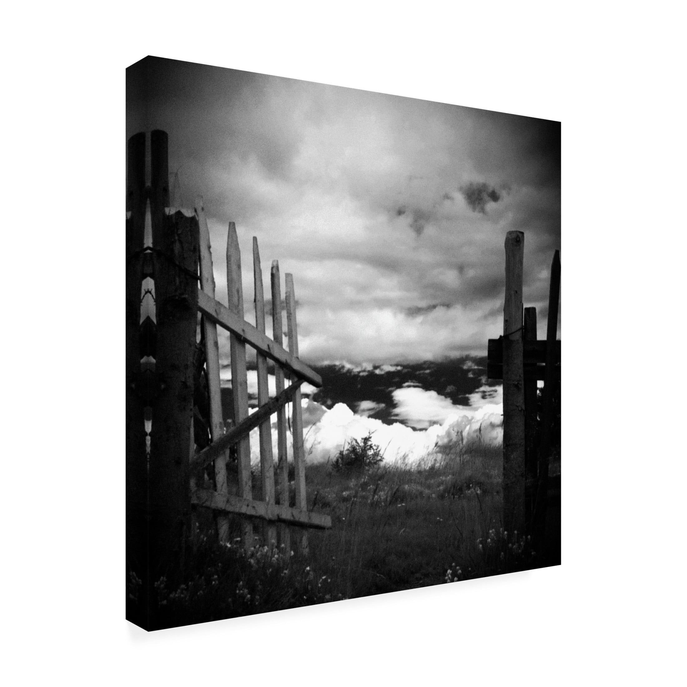 Canvas Wall Art - Codrin Lupei 'Gate Views' Wall Art for Living Room, Bedroom, or Office D?cor by Trademark Fine Art - 14 x 14 Inches