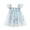Light Blue, variant on Girls Princess Dress Flower Girl Dress Ball Gown Flutter Sleeve Tulle Embroidered 3D Flower Floral Embroidery Party Holiday Elegant Fancy Dresses for Girls 3-24M