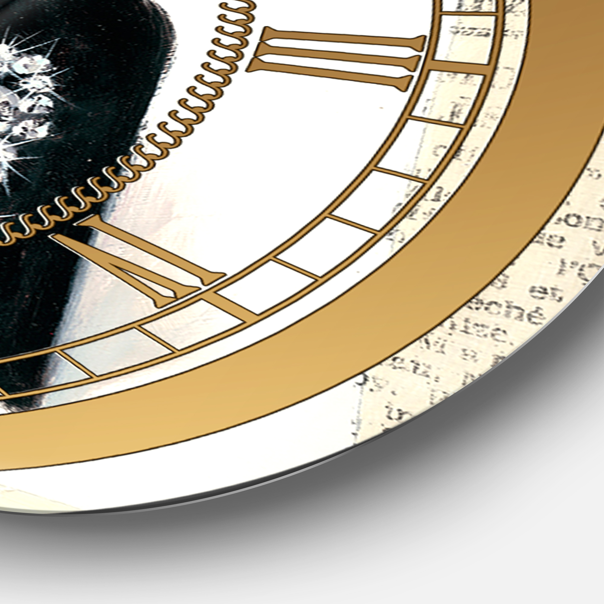 Designart 'Chic Galm Closet I' Glam Wall Clock
