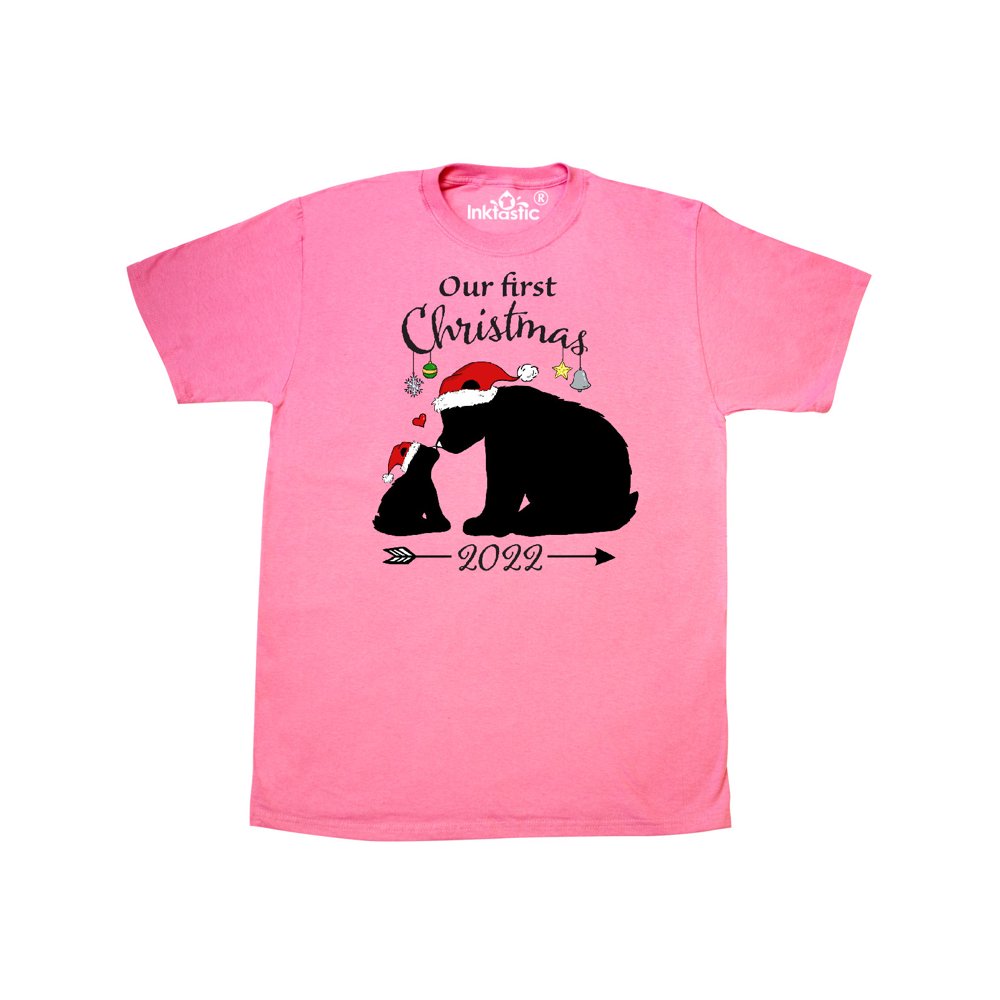 2022 Christmas Bear INKtastic Inktastic Our First Christmas Bears in Santa Hats with