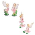 thumbnail image 4 of Figurines Miniatures, 4pcs Fée Ornement Résine Fée Ornement Fée Sculpture Fée Durabilité Prolongée, 4 of 7