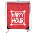 thumbnail image 2 of Power Lifting Backpacks, Extreme Fitness Drawstring Bags Weightlifting Gym Bags - Happy Hour, 2 of 2