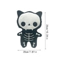 thumbnail image 2 of QLUEWX Halloween Plush Toys, Skeleton Cat Bat Ghost Stuffed Animals, Cute Spooky Plush Dolls for Halloween Party Favors Home Decor Gifts for Kids Boys Girls, 2 of 5