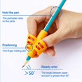 thumbnail image 3 of TAIWO Soft Glue Pencil Grip with Pen Holder, Assorted Colors, 8 Count, 3 of 5