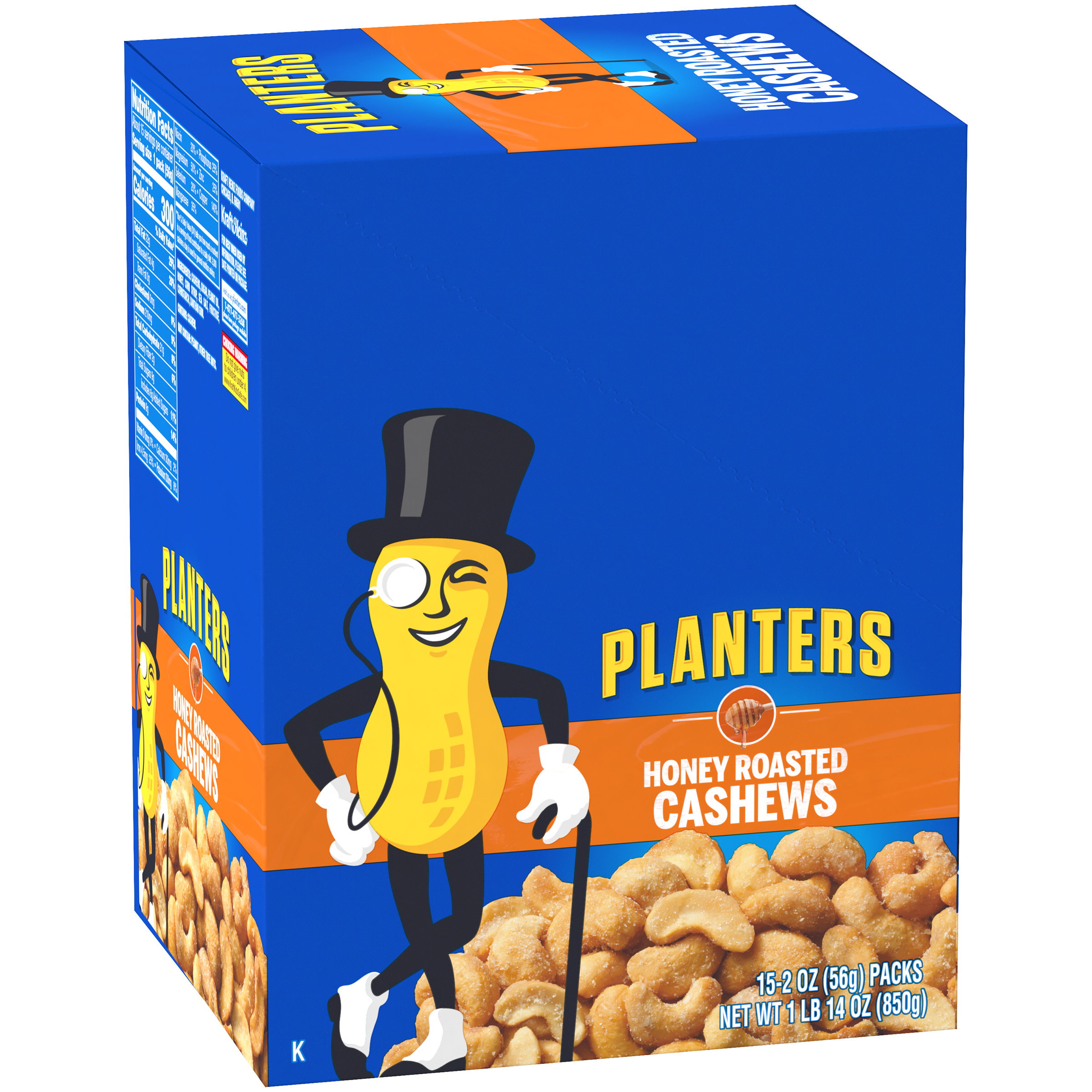 Planters Honey Roast Cashews 15 2 oz Bags