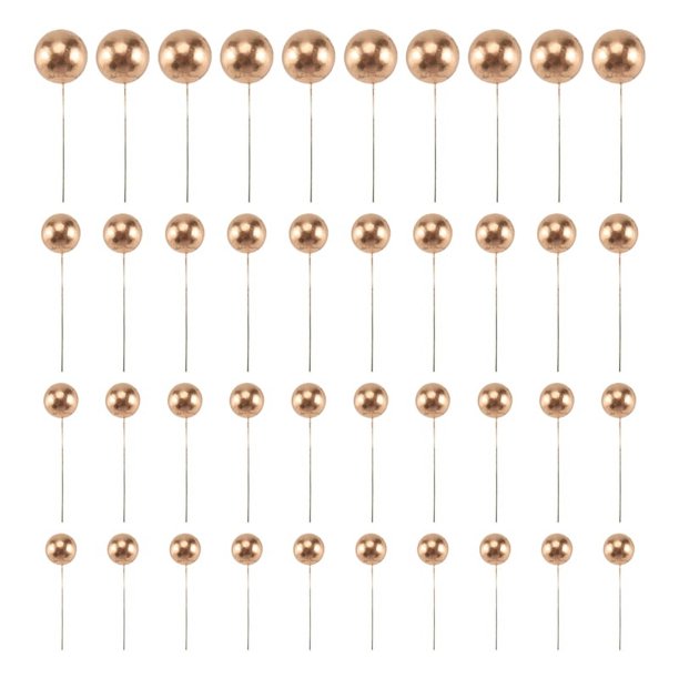 40 Piezas Adornos para Tartas, Mini Bola Dorada, Cupcakes, Tartas CumpleañOs, Bodas, Fiesta, Suministros de DecoracióN