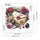 thumbnail image 2 of Pintura de diamante 5D DIY Kit de taladro con forma especial parcial Flores Letra 30x30cm, 2 of 9