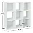 thumbnail image 2 of SSyao 9 Cube Shelves Storage Organizer Bookshelf Display Cube Compartments White, 2 of 13