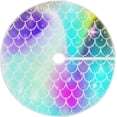 thumbnail image 1 of FMSHPON Kawaii Mermaid Rainbow Scales Xmas Christmas Tree Skirt Stand Mat for Holiday Party Decoration Indoor Outdoor 48 inches, 1 of 6