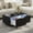 Black, variant on 41" Smart Coffee Table with 93L Fridge & Freezer, Bluetooth Speaker, Touch Control, 15W Wireless Charging, USB Ports, LED Light, Living Room Furniture (Black)