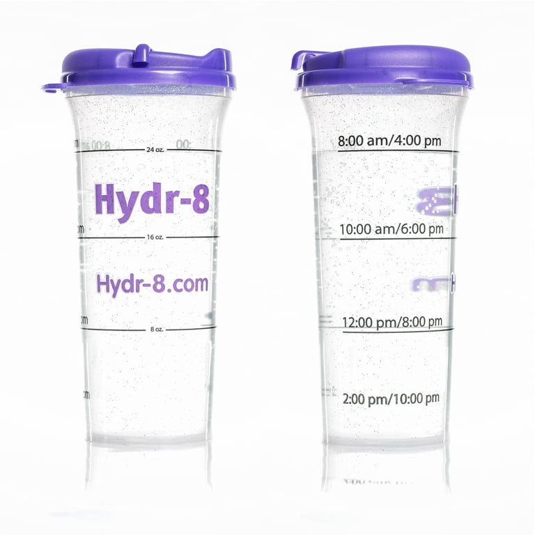 HYDR-8 Purple 32ounce Water Bottle with Swivel Lid