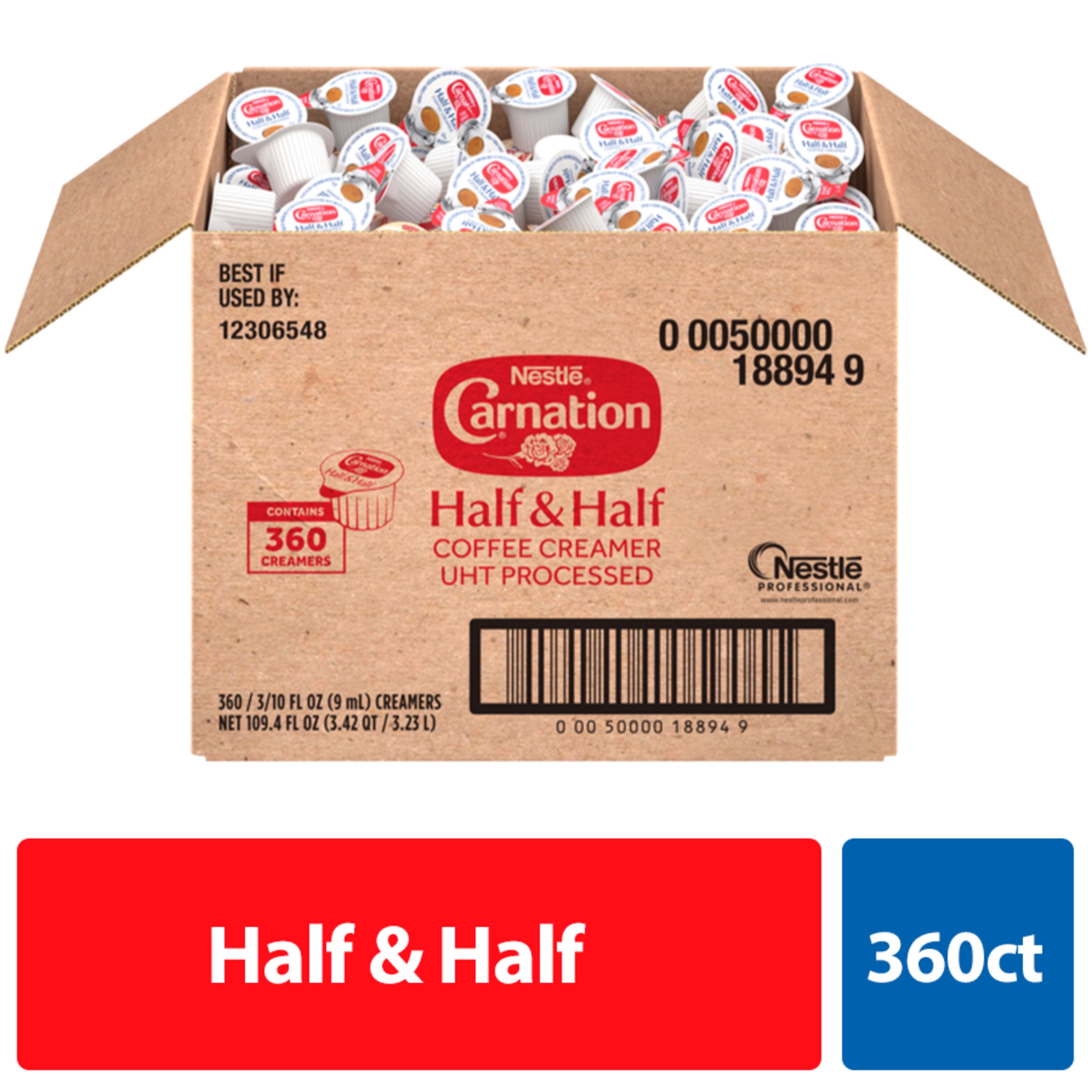 Nestle Carnation Half And Half Coffee Creamer Single Coffee Creamer Pods 360 Ct Walmart Com