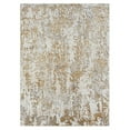 thumbnail image 3 of Luxe Weavers Modern Abstract Textured Gold 4x5 Area Rug, Plush Living Room Carpet, 3 of 10