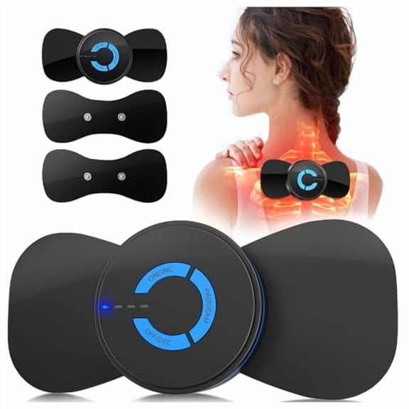 Mini Massager,Rechargeable Intelligent TENS Unit Muscle Stimulator for Pain Relief - FSA or HSA Eligible Deep Tissue EMS Massager Management for Back,Neck,Arm Electronic Pulse Machine