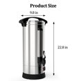 thumbnail image 6 of Acekid 60 Cup Commercial Coffee Maker, Food Grade Stainless Steel Coffee Urn, 10L Quick Brewing for Church, Office, Gatherings, 6 of 6