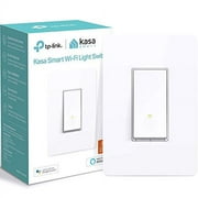 Kasa Smart HS200 Light Switch by TP-Link, Single Pole, Needs Neutral Wire, 2.4Ghz Wi-Fi Light Switch Works with Alexa and Google Assistant, UL Certified, 1-Pack, White