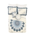 thumbnail image 2 of Modern Heirloom Collection Charlotte Bedspread, Queen, Blue, 2 of 7