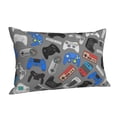 thumbnail image 2 of Kll Video Game Pillow Covers Envelope Closure,Super Soft And Cozy Fuzzy Fleece Pillow Case Cover 16"X24", 2 of 9
