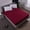 Wine red, variant on Fitted Bed Sheet Queen King Microfiber 1900 Series 14 Deep Pocket Wrinkle Free